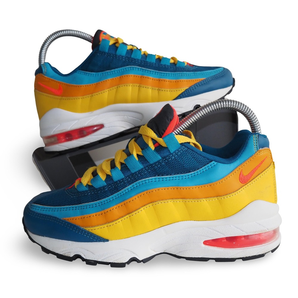 Nike Air Max 95 GS Flash Crimson Lagoon Youth 4Y CJ9989-300 Multi Color
